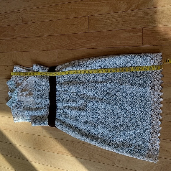 Mae Lace dress with Jabot Collar and attached slip - Picture 11 of 16